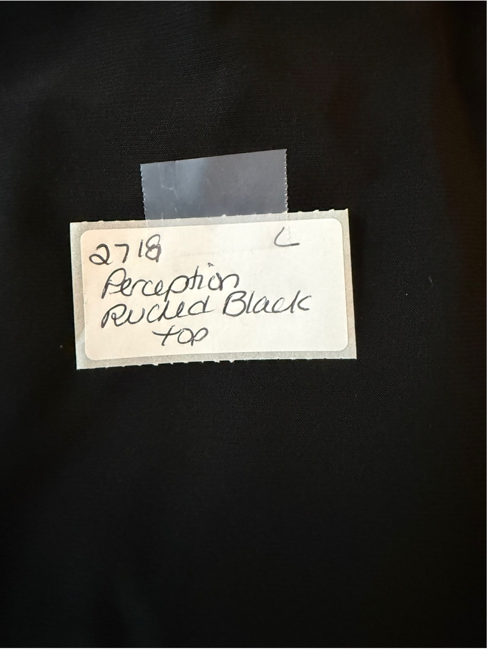 Perceptions Cowl Neck Ruched Blouse. Large - Picture 8 of 8